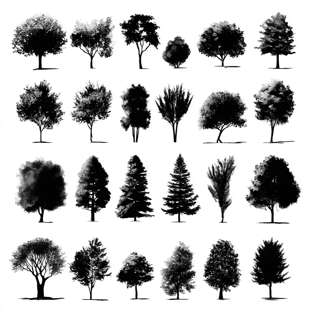 different trees