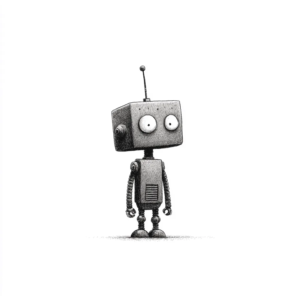 cute robot sketch